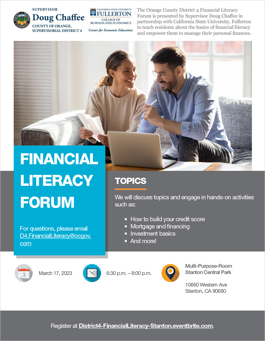 Financial Literacy Forum